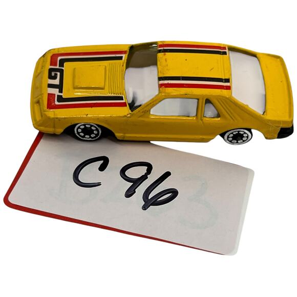 "Vintage Yellow GT Sports Car Diecast Racing Toy - Made in China Collectible" - Picture 8 of 8